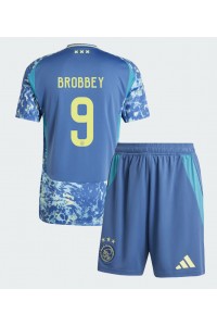 Ajax Brian Brobbey #9 Babytruitje Uit tenue Kind 2024-25 Korte Mouw (+ Korte broeken)